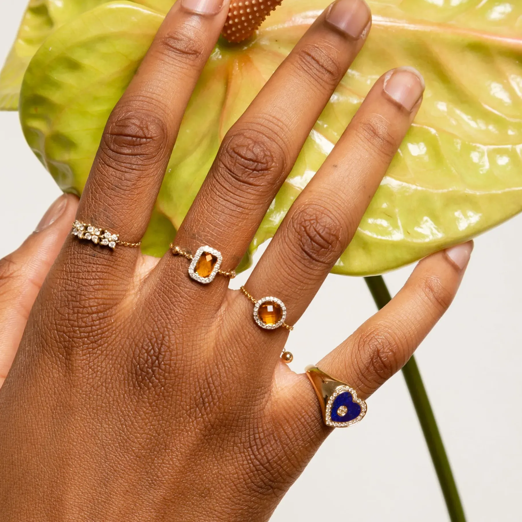 Anneaux<Anissa Kermiche Bague Citrine Carree