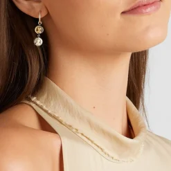 Des Boucles D'Oreilles<Anissa Kermiche Boucle D'Oreille Double Piece Louise D'Or