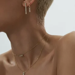 Des Boucles D'Oreilles<Anissa Kermiche Boucle D'Oreille Infini Bronte Dore