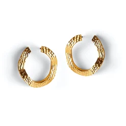 Des Boucles D'Oreilles<Anissa Kermiche Boucles D'Oreilles Ecorce Doree