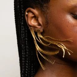 Des Boucles D'Oreilles<Anissa Kermiche Boucles D'Oreilles Fines Fil D'Or
