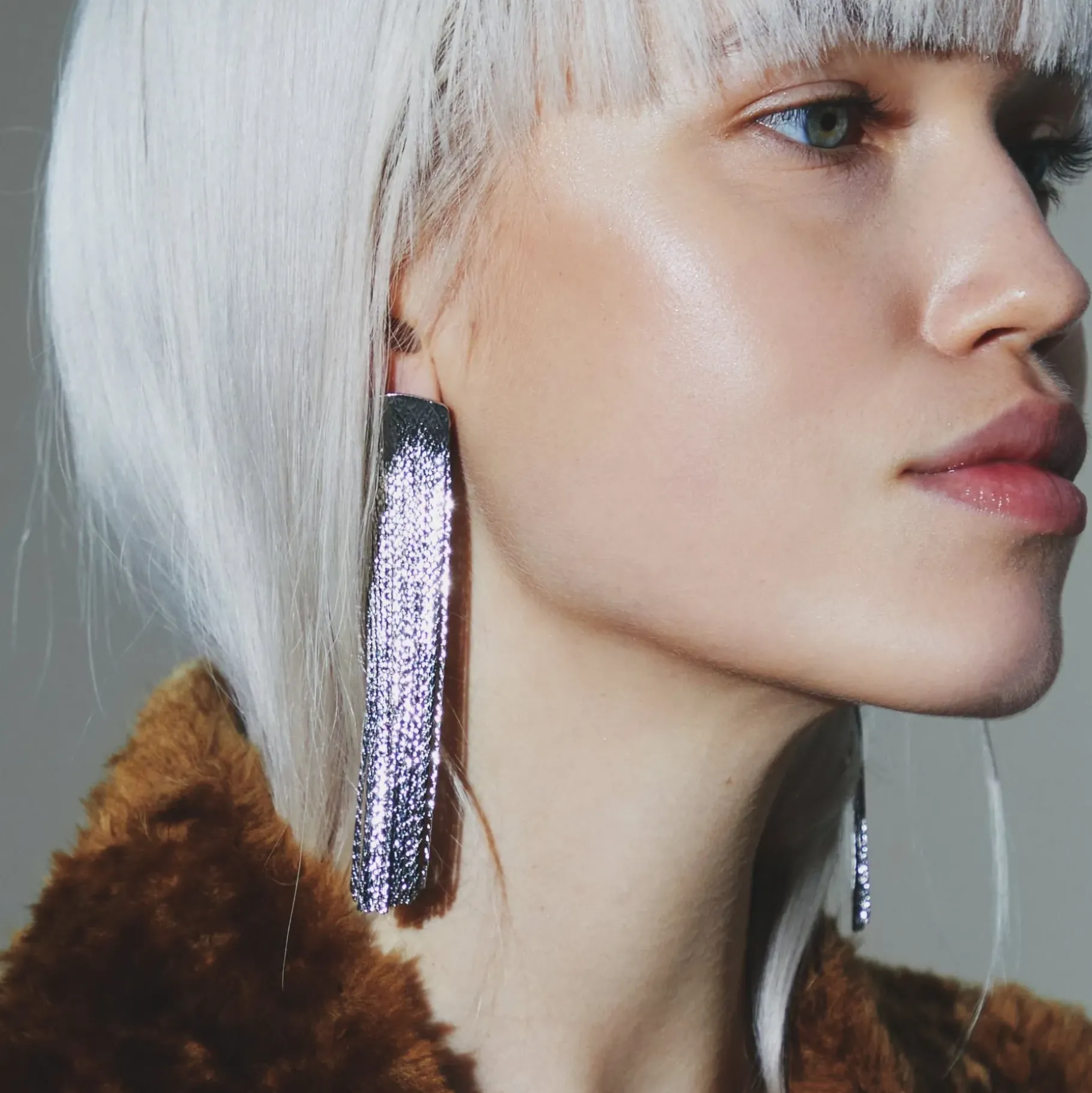 Des Boucles D'Oreilles<Anissa Kermiche Boucles D'Oreilles Grand Fil (Argent)
