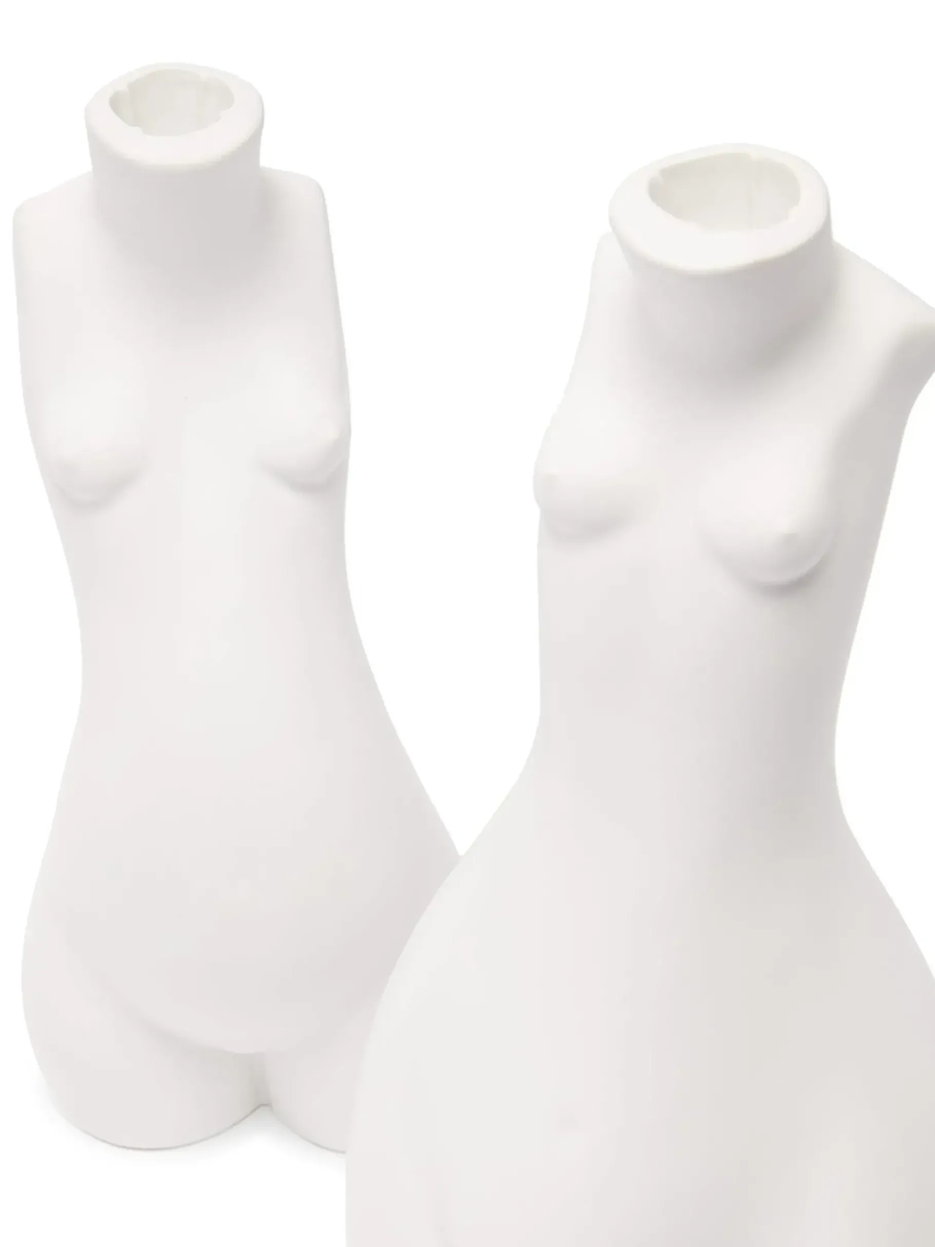 Maison<Anissa Kermiche Bougeoir Tit For Tat Court (Blanc Mat)