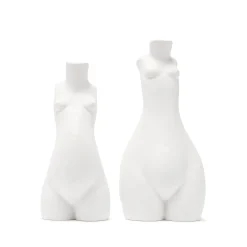 Maison<Anissa Kermiche Bougeoir Tit For Tat Court (Blanc Mat)