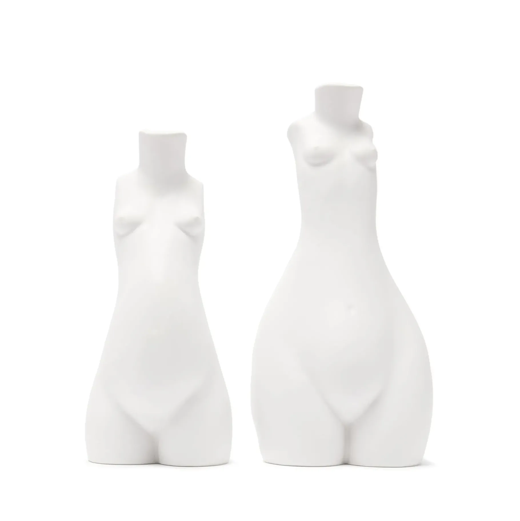 Maison<Anissa Kermiche Bougeoir Tit For Tat Court (Blanc Mat)