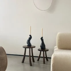 Maison<Anissa Kermiche Bougeoir Tit For Tat Court (Noir Mat)