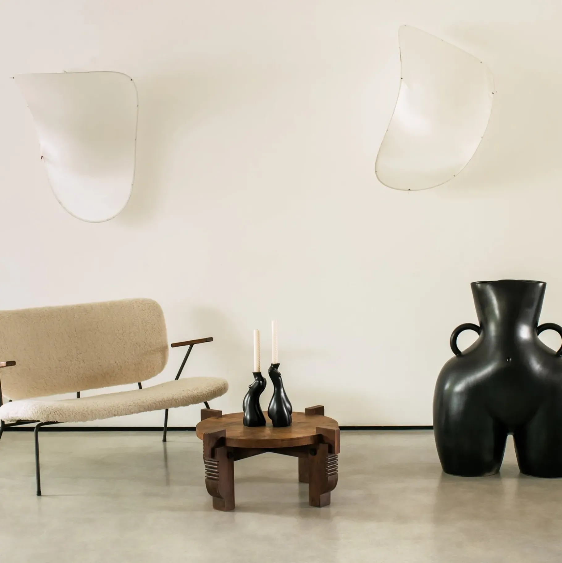 Maison<Anissa Kermiche Bougeoir Tit For Tat Court (Noir Mat)