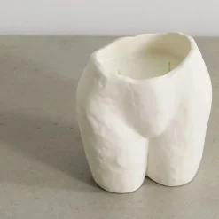 Maison<Anissa Kermiche Bougie Popotin (Blanc)