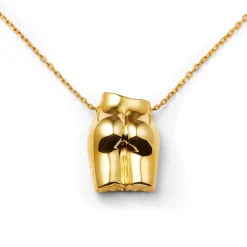 Colliers<Anissa Kermiche Collier Le Derriere Dore