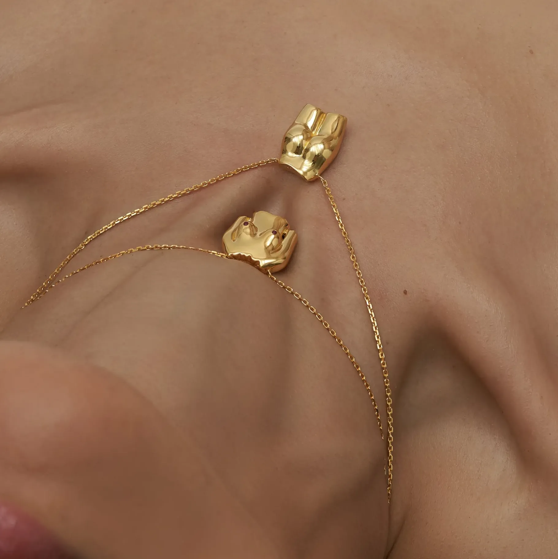 Colliers<Anissa Kermiche Collier Rubis Boobies (Poli)