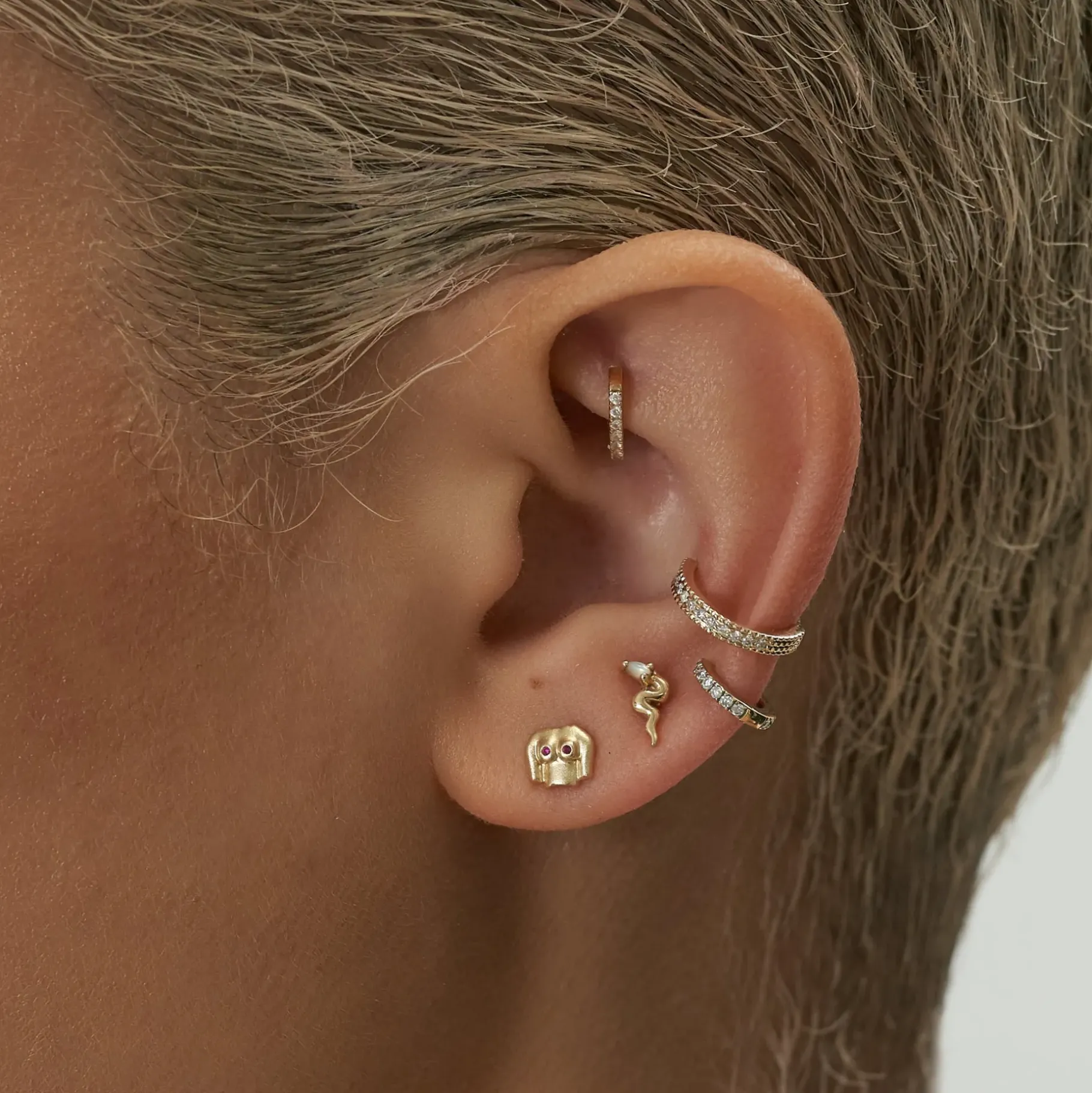 Des Boucles D'Oreilles<Anissa Kermiche Goujon De Serpent