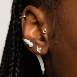 Des Boucles D'Oreilles<Anissa Kermiche Goujon Mini-Cercle