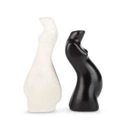 Maison<Anissa Kermiche Paire De Salieres Et Poivrieres Pour Le Corps (Beige, Noir)