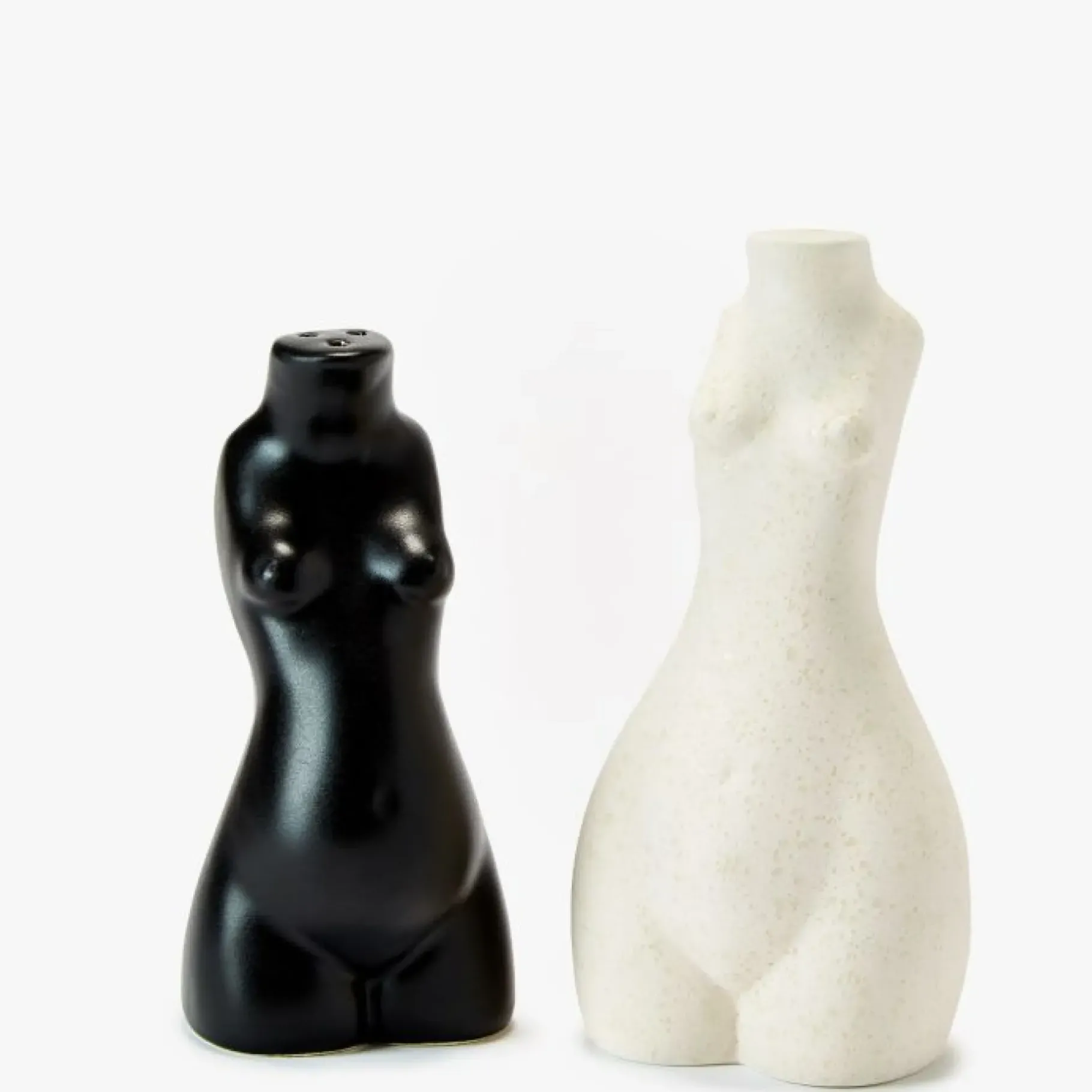Maison<Anissa Kermiche Paire De Salieres Et Poivrieres Pour Le Corps (Beige, Noir)