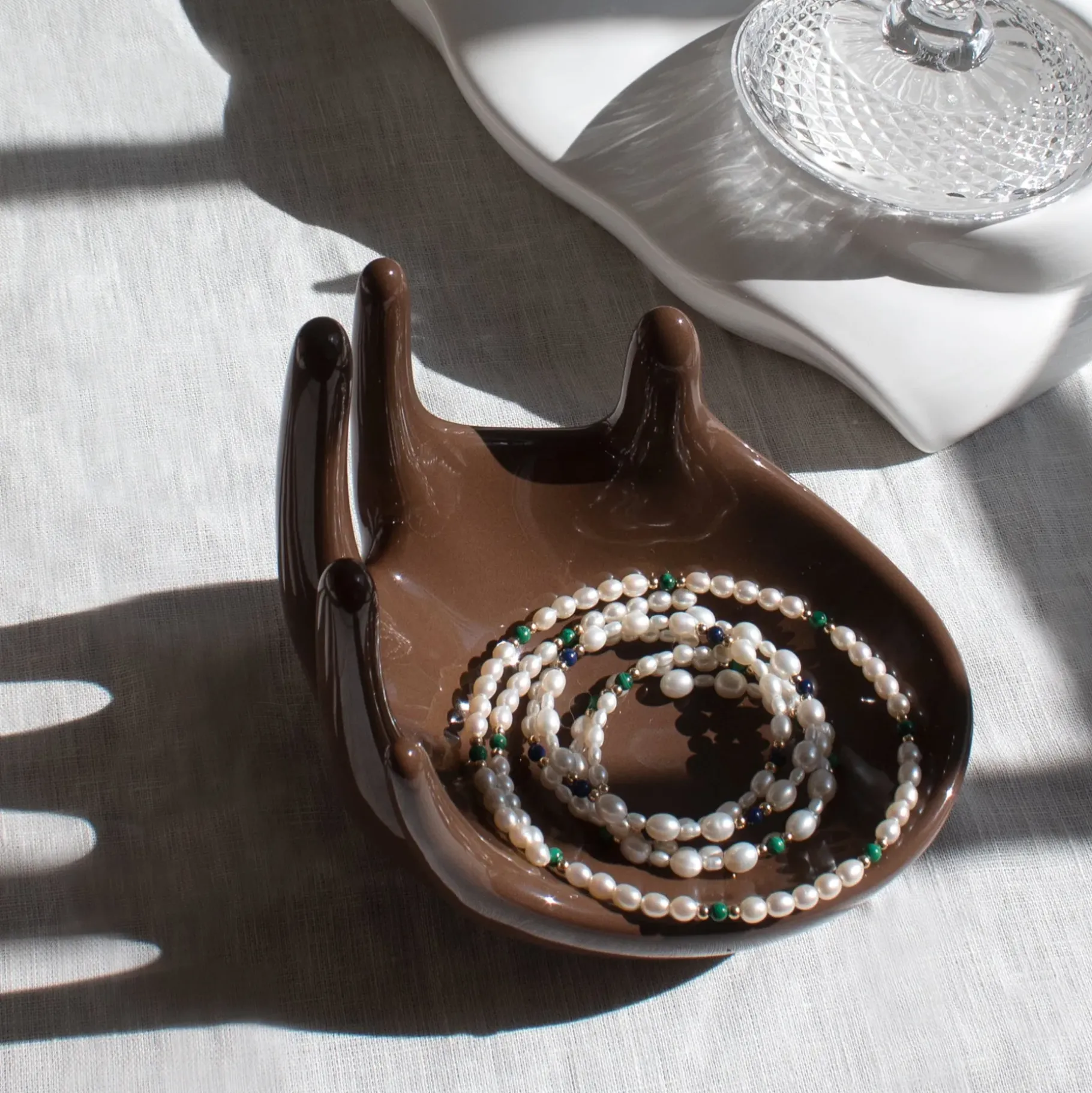Maison<Anissa Kermiche Poignee (Chocolat)