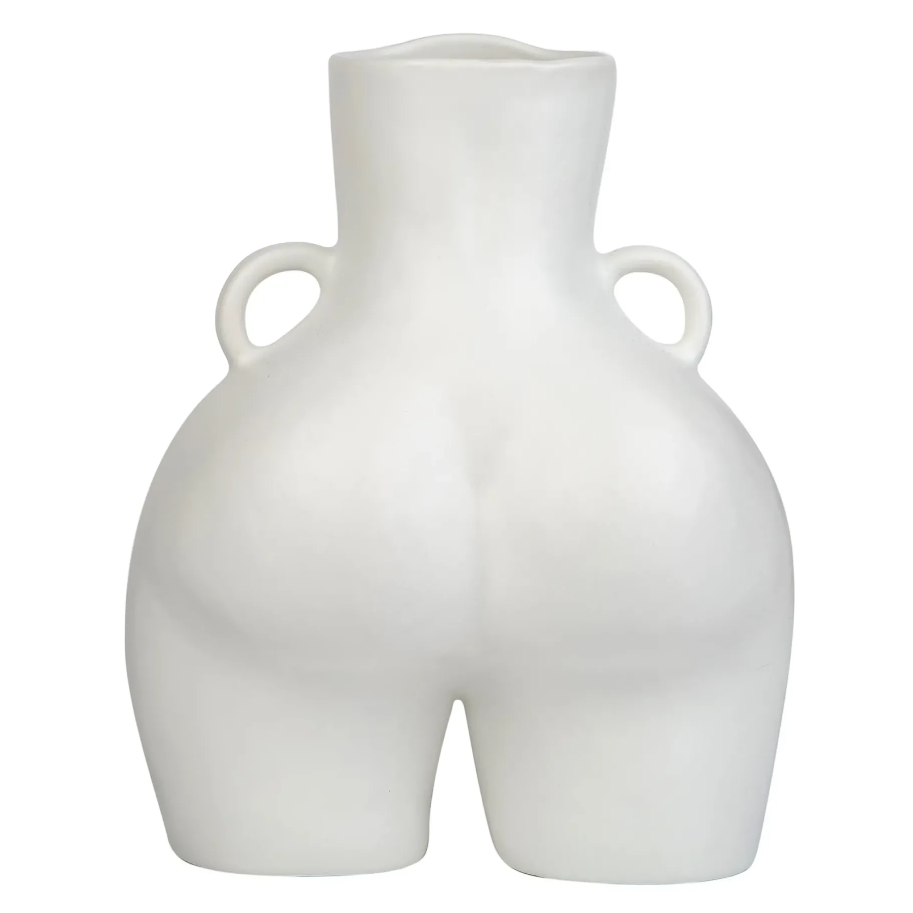 Maison<Anissa Kermiche Vase Avec Poignees D'Amour (Blanc)