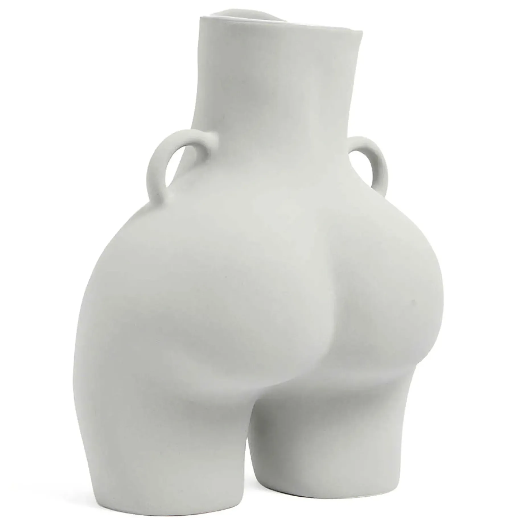 Maison<Anissa Kermiche Vase Avec Poignees D'Amour (Gris Clair)