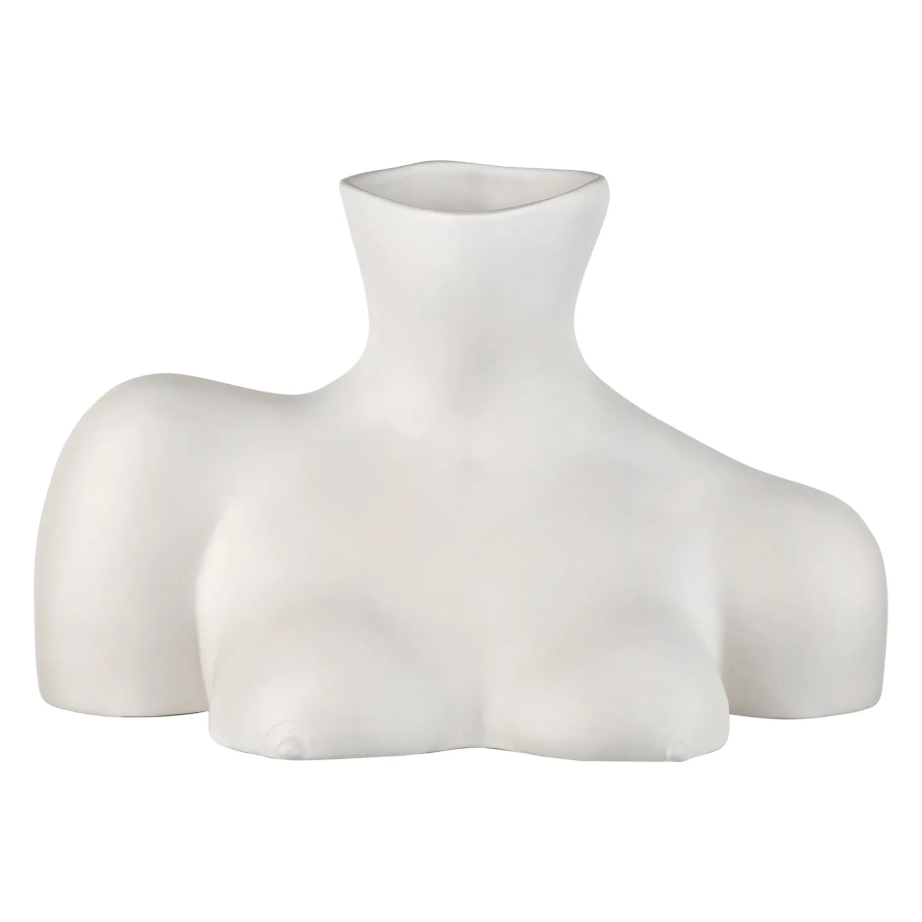 Maison<Anissa Kermiche Vase Breast Friend (Blanc Mat)