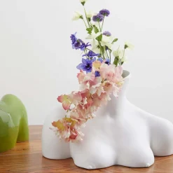 Maison<Anissa Kermiche Vase Breast Friend (Blanc Mat)